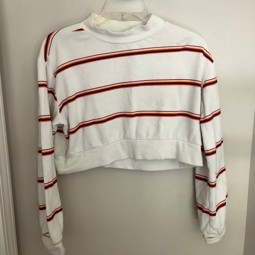 Stripped Cropped Sweater